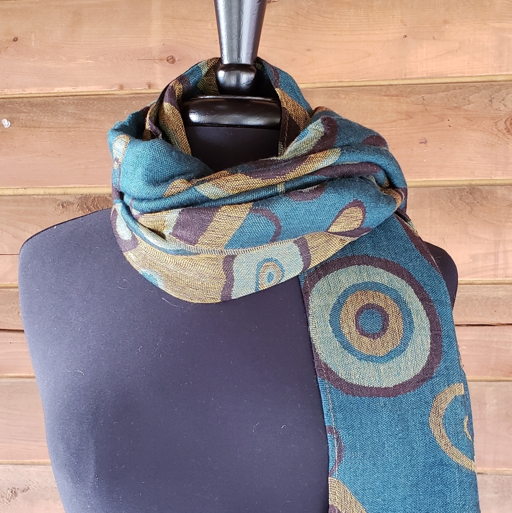 Pashima scarf/wrap...beautiful circle pattern